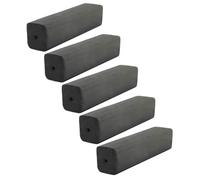 VICASKY 5 Pièces Charbon de Bois de Bambou Noir, Léger, Résistant au Vent | Foyer et Brasero, Usage la Cuisine ou Chauffage D’urgence, Forme Noix, Fiable par Pluie ou Neige