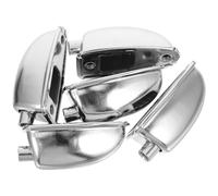 VICASKY 5 Pièces Cosse de Tambour Métal Chromé pour Batterie Oreillettes de Caisse Claire avec Absorption de Choc Accessoires de Remplacement Robustes pour Kit Batterie