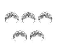 VICASKY 5 Pièces Couronne de Mariée en Alliage et Cristaux, Style Araignée