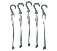 VICASKY 5 Pièces Crochet pour Pot de Fleurs Suspendu en Plastique, 30 CM | Support 2,5kg, Structure Simple et Résistante aux Intempéries, pour Patio et Porche