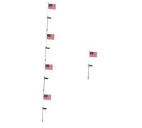 VICASKY 5 Pièces Lampes Solaires Jardin Drapeau Américain LED Étanches pour Extérieur Piquets Décoratifs pour Patio et Pelouse Ambiance Festive Lumineuse