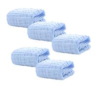 VICASKY 5 Pièces Lingettes Mousseline Serviette Bavoir Anti-bave Essuyage de Salive Lot D’accessoires Essentiels