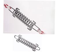 VICASKY 5 pièces Lot de Boucles à Ressort Acier Haute Résistance pour Haubanage de Tente Fixation Stable et Antirouille pour Camping et Plein Air