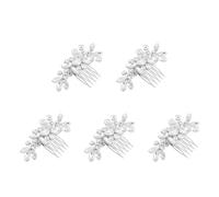 VICASKY 5 Pièces Peigne à Cheveux Mariage Minimaliste avec Accessoire Créatif pour Coiffure de Mariée Élégant Tête Mariage Adaptable à Styles