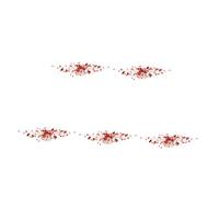 VICASKY 5 Pièces Peigne Cheveux Décoratif Mariée Cristal Rouge Accessoire Coiffure Élégant pour Mariage Tresse Délicate et Filles Mariage