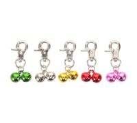 VICASKY 5 Pièces Pet Collar Bell Charms Lightweight Metal Pendants With Secure Clasps For Dogs And Cats Accessories For Comfortable Wear And Festive Decoration