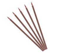 VICASKY 5 Pièces Pinceau Calligraphie Chinois pour Étudiants, Écriture et | Bois Marron, Style Simple et Généreux, Adapté aux Cours Scolaires, Tracés Fins, Usage Artistique