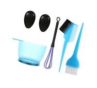 VICASKY 5 Pièces Set de Outils de Capillaire Kits de Coloration de Cheveux avec Bol Brosse et Cache Oreilles Bleu