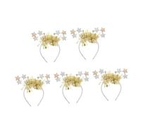 VICASKY 5 Pièces Star Headband For Women Star Themed Hair Accessory With Glittering Tinsel Elegant Party Headwear For Festivals And Celebrations