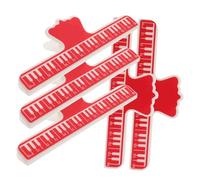 VICASKY 5 pièces Support de Partition Musical Lot de Clips de Page pour Musique Pince pour Partitions de Piano Pratique et Compact