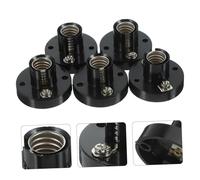 VICASKY 5 pièces Support Douille Métal et Bakélite Base Solide à Vis Lot pour Circuits Électriques Éclairage et Bricolage Résistance et Installation Sécurisée