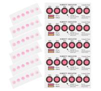 VICASKY 50 Pièces Carte Indicatrice D'humidité à Changement de Couleur pour Composants Électroniques, Papier Sensible 10%-60%, Surveillance Portable pour Stockage et Emballage Sécurisé