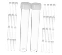 VICASKY 50 pièces Contenants Plastique Transparente avec Couvercle pour Stockage Perles et Paillettes Tubes Petits Pots Légers et Portables pour Organisation Bijoux et Artisanat