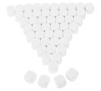 VICASKY 50 pièces Dés Vierges Acrylique pour Jeux de Société DIY Faces Lisses Brillantes Personnalisables Écriture Sérigraphie et Tampographie pour Création Ludique