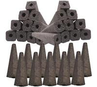 VICASKY 50 Pièces Éponges de Culture Hydroponique Substrat de Sans Terre Respirant et Hydratant pour Semis de Plantes Dintérieur et Jardin Remplacement Fiable pour Systèmes Hydroponiques