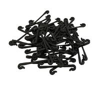 VICASKY 50 Pièces Liens de Plantes Soutien Clips Bretelles Crochets Boucles attachées par des vignes Support de Tige de Jardin -câbles de Jardin Liens de Jardin Doux Noir