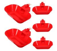 VICASKY 5pièces Abreuvoir Automatique Volailles Grand Volume PP Distributeur Eau pour Poules Canards Volatiles Hydratation Simultanée sans Concurrence