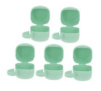VICASKY 5pièces Boîtes De Rangement Pour Sucettes Étui De Protection Portable Pour Organisateur De Sucettes Pp Pratique Et Antipoussière Couleur Verte