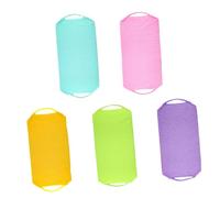 VICASKY 5pièces Ceinture De Nettoyage Du Dos Sangle Nettoyeur De Dos Brosse Pour Douche Lot De Brosses Exfoliantes Pour Corps De Serrage