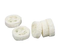 VICASKY 5pièces Lot De Porte-savons Luffa Naturel Éponges Absorbantes Et Respirantes Pour Douche Et Cuisine Légères Et Faciles à Ranger Accessoires Pratiques Pour Salle De Bain Et Nettoyag
