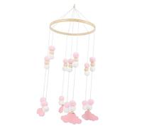 VICASKY 5pièces Mobile De Berceau Avec Et Éléphants Feutre Jouet Décoratif Pour Chambre De Garçon Fille Accessoire De Lit Pour Fille Wind Chime Laine Douce Pour Éveil Et