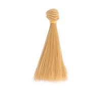 VICASKY 5pièces Perruque De Poupée Soi-même Cheveux Raides Lot De Perruques Résistantes Chaleur Pour Projets Scolaires Maison