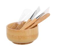 VICASKY 5pièces Set De Bols à Masque Facial Avec Spatule Cuillère Et Brosse Kit De Beauté Portable Et Pour Masques Et Soins Peau