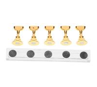 VICASKY 5pièces Support Pour Doré Pour Pratique Et Présentation De Nail Art Accessoire Multifonctionnel Pour Salon Et Maison