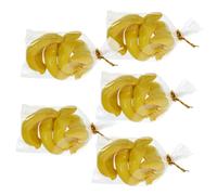 VICASKY 5sacs Mini Bananas Résine De Fruits Miniatures Décoratifs pour Maison Et Imitations Réalistes pour Décoration De Maison Et Accessoires De Jouets