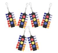 VICASKY 6 Ensembles Golf Tee Holder Portable Storage Case with Carabiner Clip Multifunctional Golf Accessories Pouch for Women Men