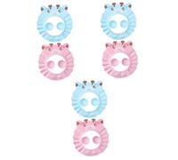 VICASKY 6 Pcs Bonnet De Enfants Chapeau De Bain Enfant Bonnet De Bain Shampooing Chapeau Pour Enfant Enfants Shampooing Bouclier Enfant Shampooing Cap Réglable Enfants Eva Shampooing