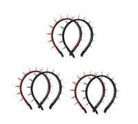 VICASKY 6 Pièces Bandeau à Pointes Punk Clouté Élégant Accessoire Cheveux Gothique pour Fêtes Baroques et Cosplay Style Unique pour Festivals et à Thème