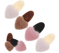 VICASKY 6 Pièces Barrettes à Pelucheuses Kawaii Accessoires de Coiffure pour Épingles Grip Sécurisé Design Mignon