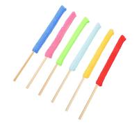 VICASKY 6 pièces Bâtonnets de Nettoyage Multifonction avec Manche Baguette Chiffon Microfibre Amovible pour Dépoussiérage et Nettoyage Intérieur de Bouteilles et Surfaces Difficiles