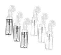VICASKY 6 Pièces bouteille en mousse soin du visage salle de bains mousser nettoyage pour bouteille moussante mousse les bouteilles vides avec un pinceau flacon moussant vide Plastique