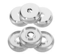 VICASKY 6 Pièces Boutons de Piston de Trompette en Métal Argenté Couvercles de Vis, Installation Facile et Ajustement Précis pour Orchestres Scolaires et Performances