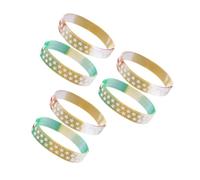 VICASKY 6 Pièces Bracelets Drapeau Américain pour Adultes et Garçon Fille Accessoires de Costume pour Fête de Lindépendance et Élection Présidentielle Couleurs Kaki et Vert