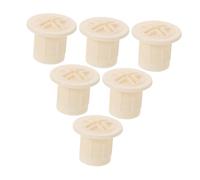VICASKY 6 Pièces Caps de Vis Plastique pour Toboggan Garçon Fille Accessoires de Fixation Blancs Diamètre Intérieur Protection Sécurisée et Stabilité pour Aires de Jeux Intérieures
