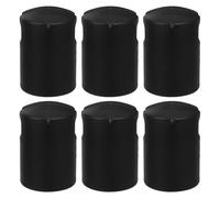 VICASKY 6 Pièces Capuchons de Poteaux de Trampoline en Plastique Noir, Protection Sécurité Facile à Installer pour Filets D'enceinte, Usage Extérieur en Écoles et Jardins