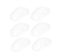 VICASKY 6 pièces Coussinets Mentonnière Casque Transparent PP pour Moto Vélo Protection Renforcée Confort Ajustable