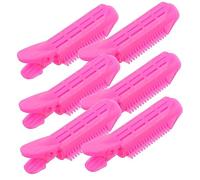 VICASKY 6 Pièces Curler setter cheveux volumateur clips racine clip rouleaux pour cheveux clips volumateurs outils de coiffure outils de rouleaux de cheveux de coiffure abdos Rosé