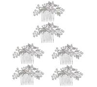 VICASKY 6 Pièces Diadème De Peigne De Cheveux De Invité Perles Mariées Pour Policier Bal De Peigne à Cheveux De Mariée