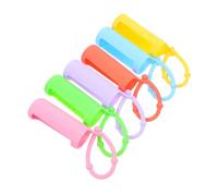 VICASKY 6 pièces Étui Silicone pour Flacons à Bille Lot de Protège-Bouteilles Anti-dérapant Couleur Vive Housse de Protection pour Flacon Huile Essentielle Portable