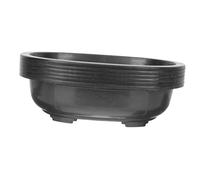 VICASKY 6 Pièces Grand Pot de Fleur Ovale Plastique pour Jardinage Intérieur Extérieur et Bonsaï
