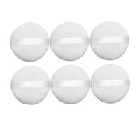 VICASKY 6 pièces Houppettes Poudre Maquillage Réutilisables Rondes Confortables pour Finition Teint Visage