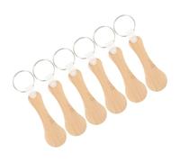 VICASKY 6 pièces Jetons Caddie Bambou Porte-clés Léger Multifonction pour Chariot de Courses Accessoire Pratique pour Déverrouillage et Transport Quotidien