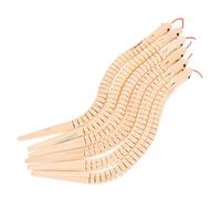 VICASKY 6 pièces Jouets Serpents Bois Non Vernis Flexibles à Peindre Décoration Légère et Résistante Idée Créative pour Garçon Fille et Loisirs DIY