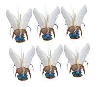 VICASKY 6 pièces Kicking Shuttlecock Jouets de Pied Professionnels pour Fitness et Jeux de Plein Air Jianzi Chinois Traditionnel pour Exercices et Compétitions