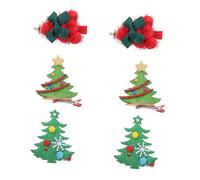 VICASKY 6 Pièces Lot de Barrettes Cheveux Sapin de Noël Accessoires Cheveux Festifs et Filles Styles pour Fêtes et