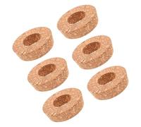 VICASKY 6 pièces Lot de Bouchons Liège Percés pour Vase Hydroponique Verre Couvercles pour Terrarium Support Plante Intérieur Bouchons de Remplacement pour Bocaux et Récipients Verre